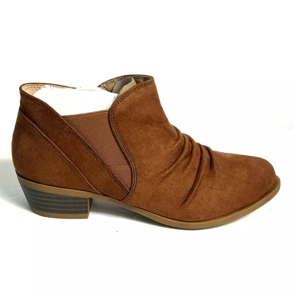 Life Stride Aurora Women’s Walnut Brown Ankle Boots Size 11M